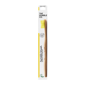 Escova de dentes bambu - Adulto (Suave) - Amarelo