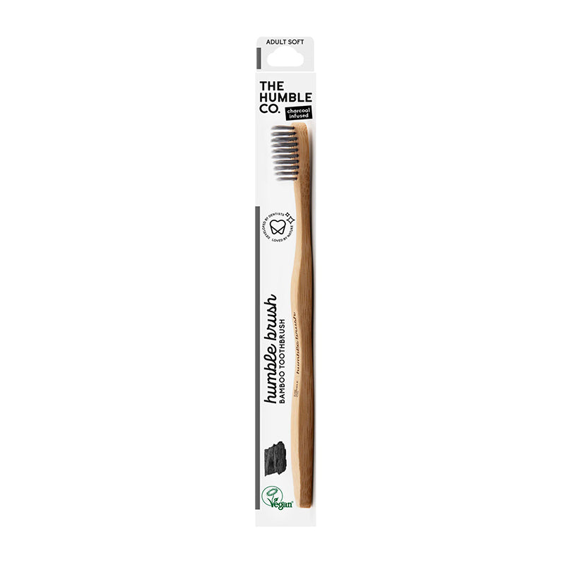 Escova de dentes bambu - Adulto (Suave) - Carvão Infundido