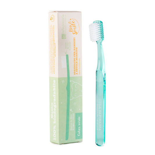 Escova de dentes de fibra vegetal para criança (verde)