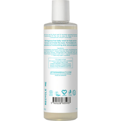 Gel Lavante para Bebé para corpo e cabelo da Urtekram
