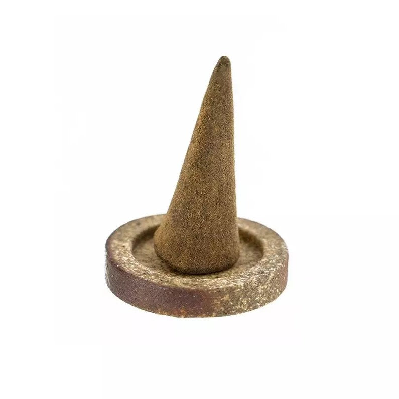 Incenso indiano 100% natural da aromandise em cone - Sândalo