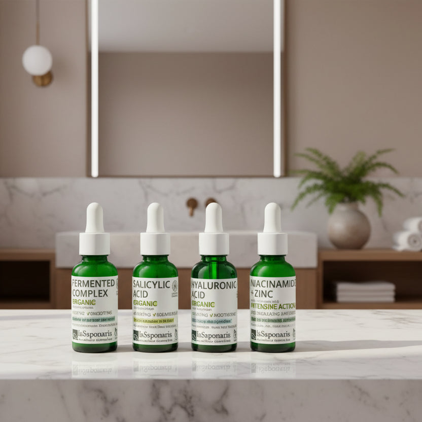 Kit de ativos puros da La Saponaria para uma pele sem imperfeições
