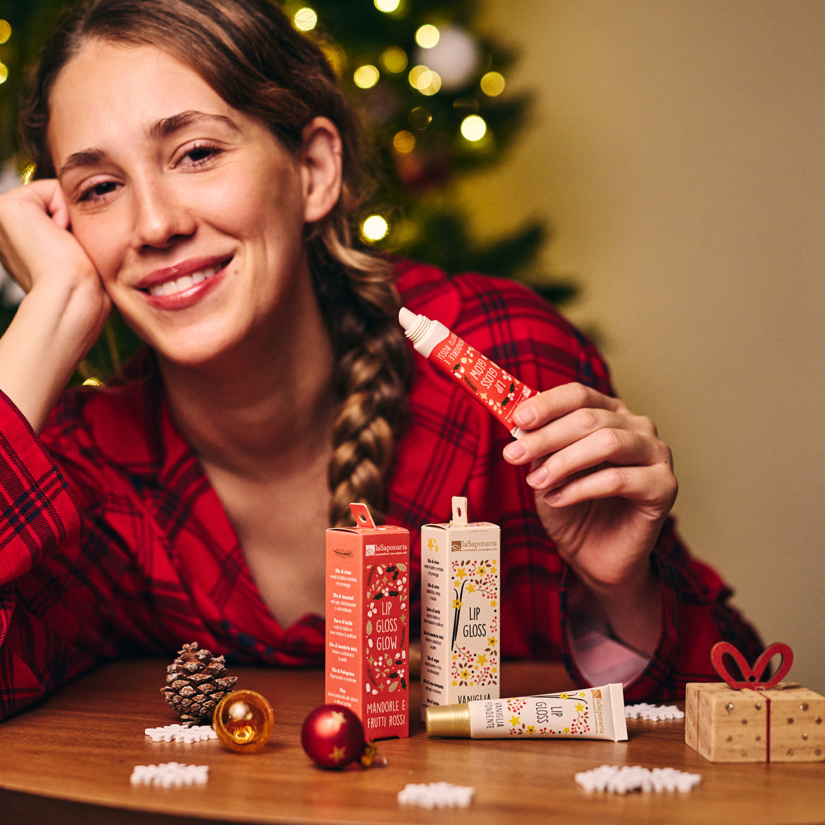 Balsamo Labial com brilho da La Saponaria