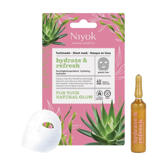 Máscara Facial de Tecido Hidrata & Refresca da Niyok