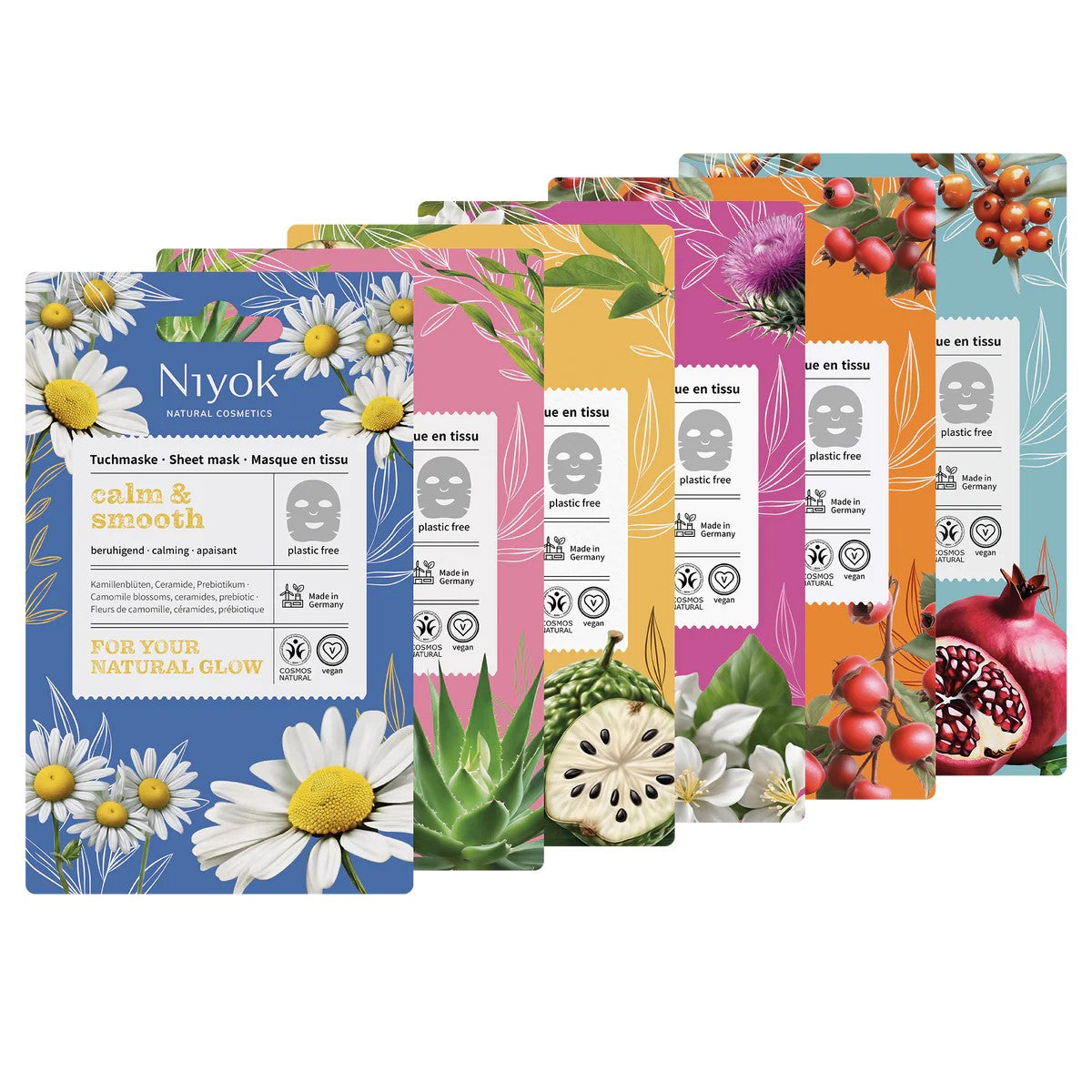 Máscara Facial de Tecido da Niyok - Foto Grupo