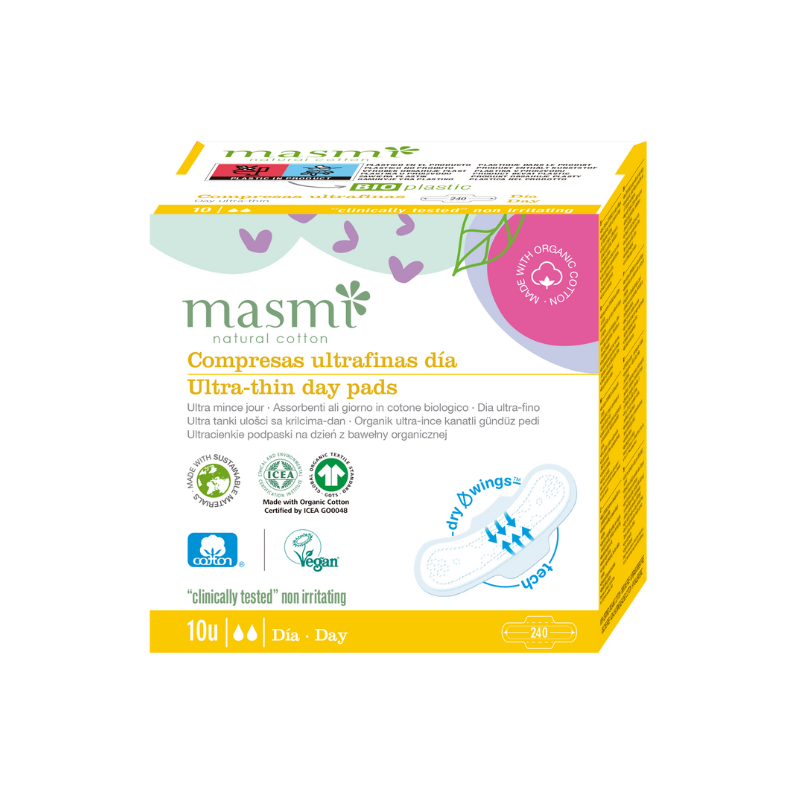 Ultra-thin sanitary pads with wings - Day - Organic Cotton