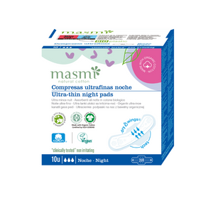 Ultra-thin sanitary pads with wings - Night - Organic Cotton