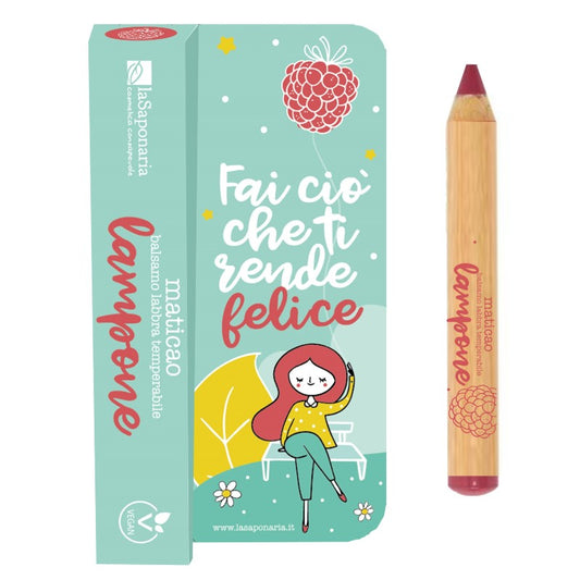 Maticao Framboesa Batom cieiro em lápis La Saponaria