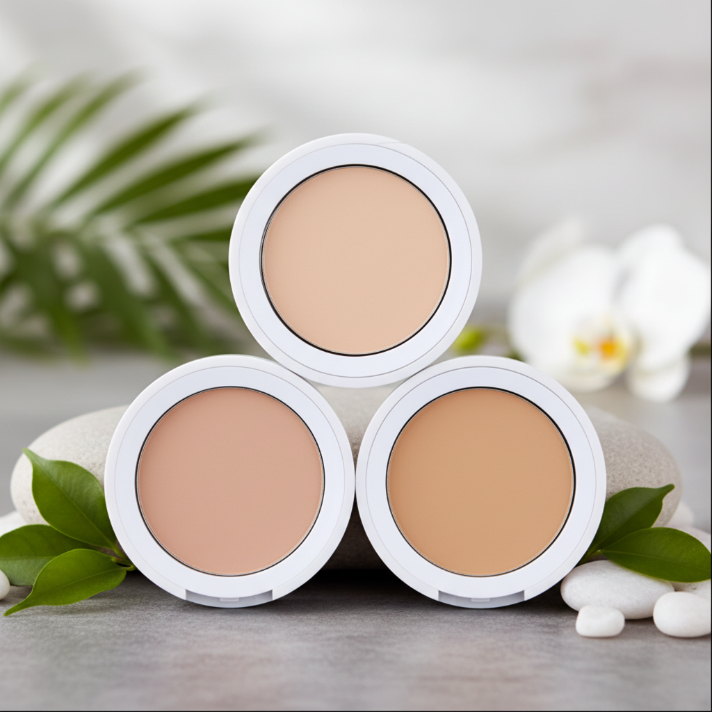 Pó Compacto Biológico da Born to Bio - 3 cores