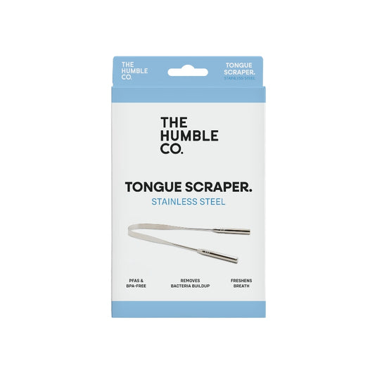 raspador de língua em aço inoxidável da The Humble Co