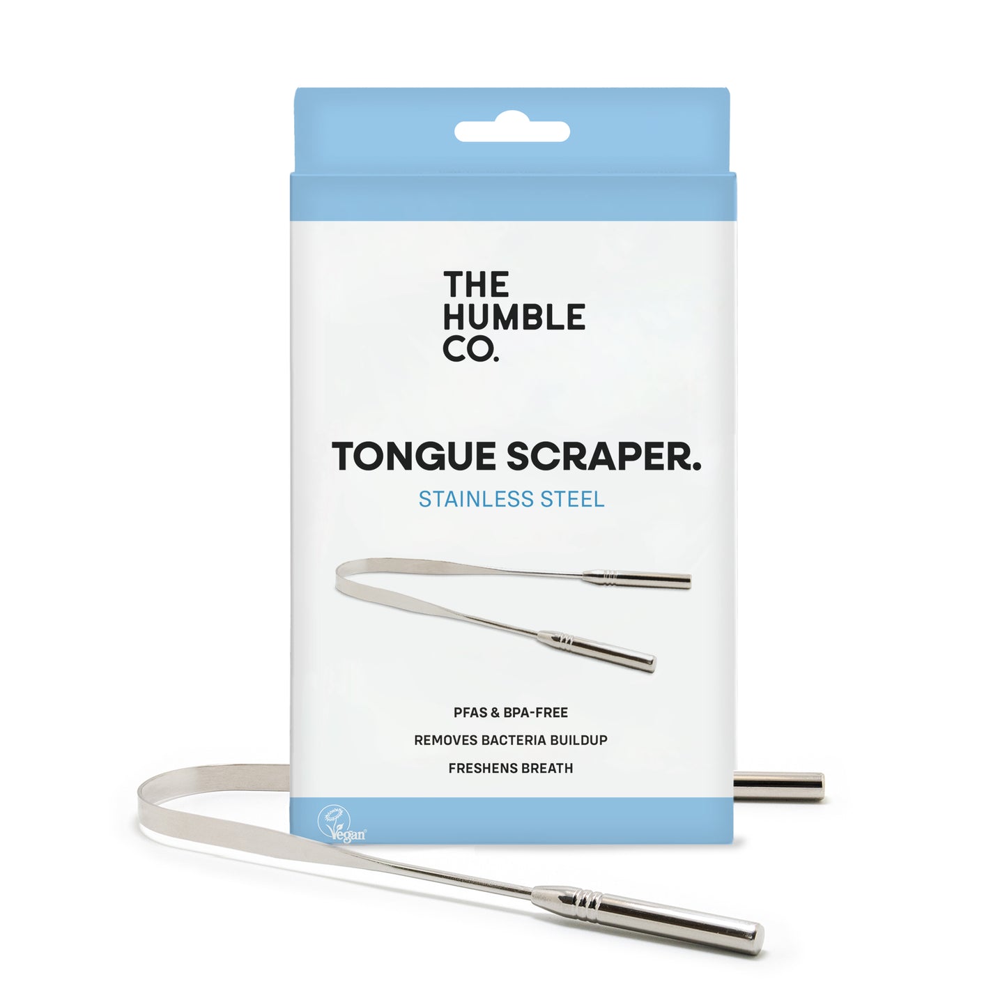 Raspador de língua em aço inoxidável da The Humble Co.