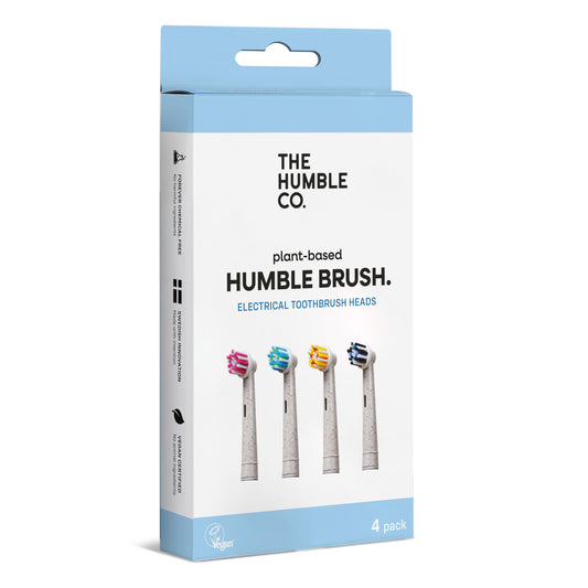 Recargas de escova de dentes em plástico de base vegetal para  escovas elétricas ORAL B da The Humble Co.