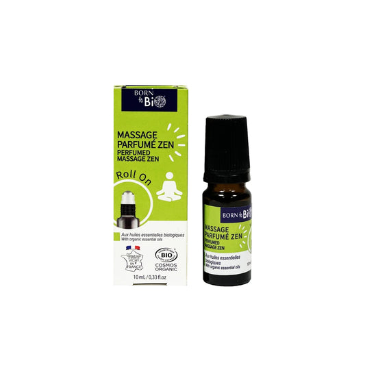 Roll On com mistura de óleos essenciais biológicos da Born to Bio ZEN 10 ml  