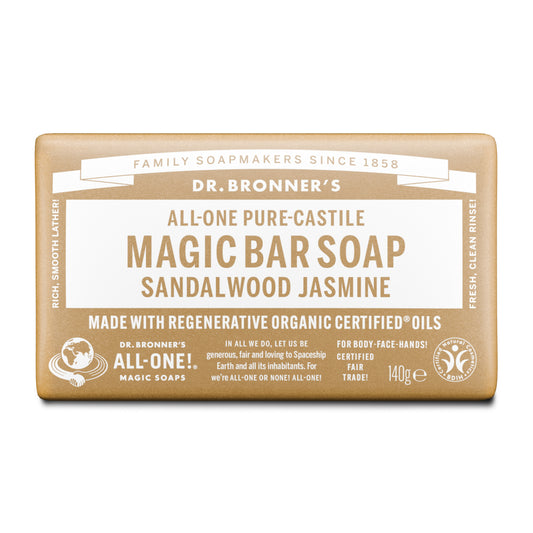 Sabonete em barra biológico Dr. Bronner's Jasmim Sândalo - 140g
