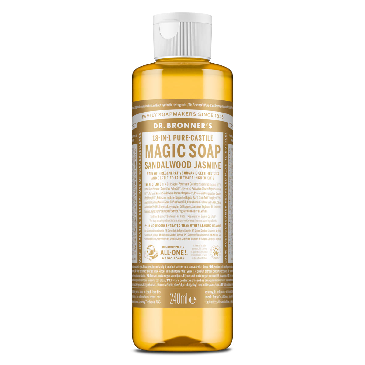 Sabonete Líquido Biológico Jasmim Sândalo 240 ml