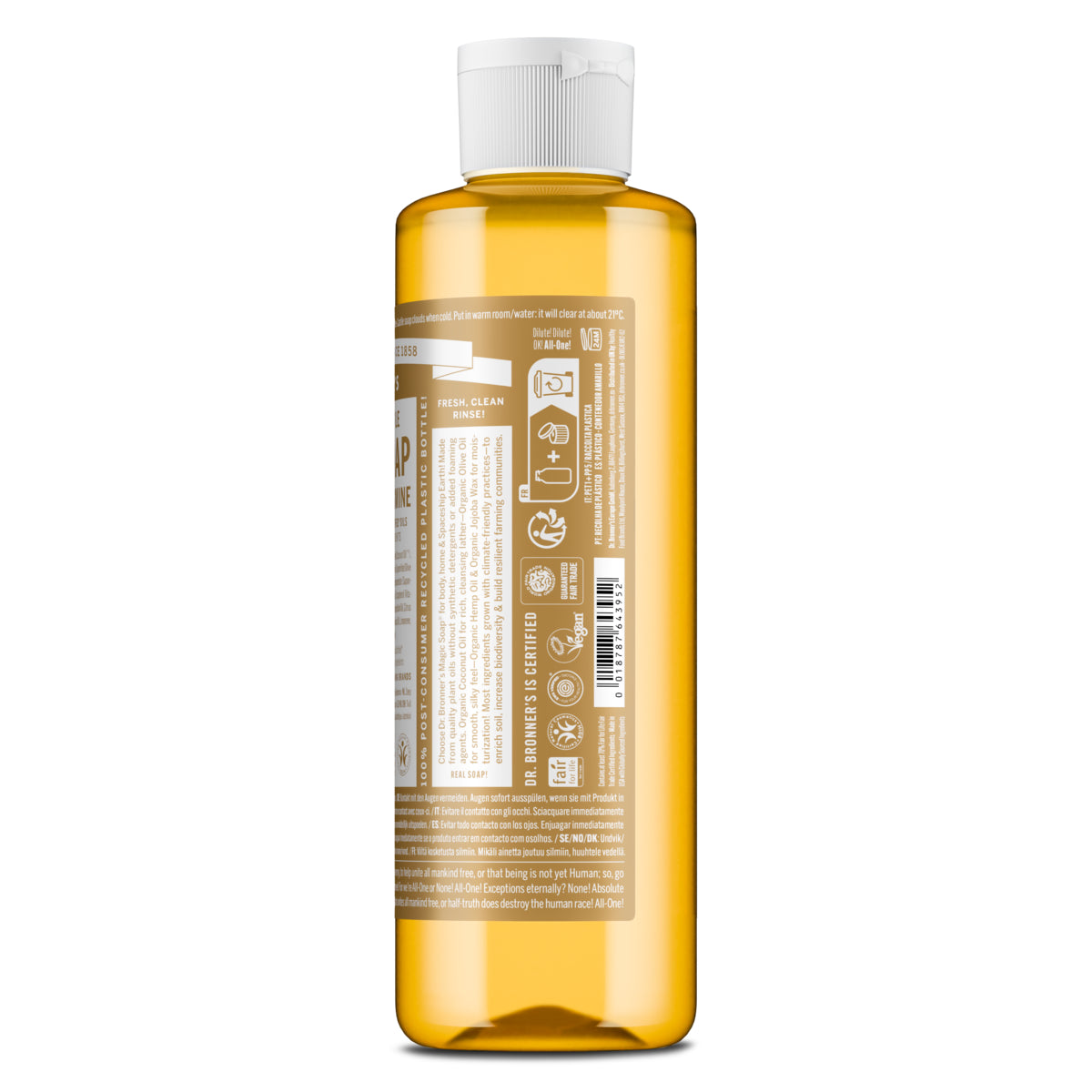 Sabonete Líquido Biológico Jasmim Sândalo 475 ml - vista lateral