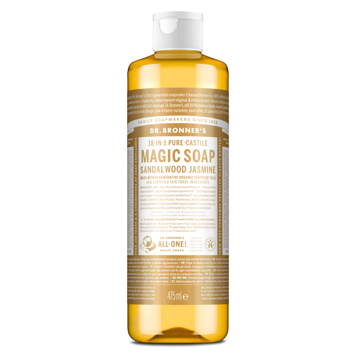 Sabonete Líquido Biológico Jasmim Sândalo 475 ml