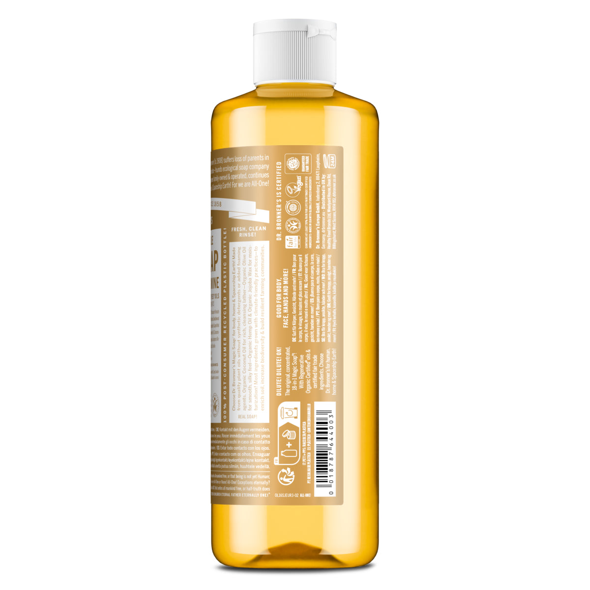 Sabonete Líquido Biológico Jasmim Sândalo 240 ml - vista lateral