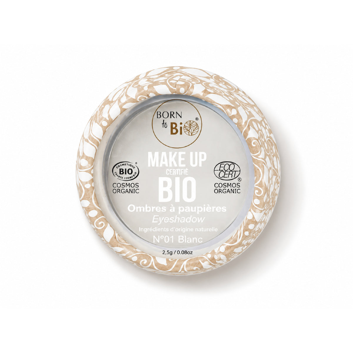 Sombra de Olhos Biológicas da Born to Bio - #1 Branco