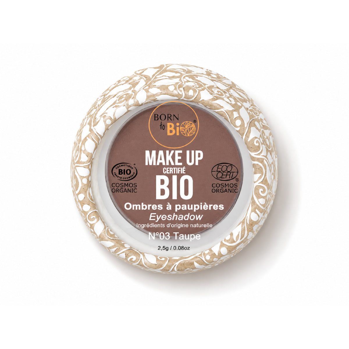 Sombra de Olhos Biológicas da Born to Bio - #3 Taupe