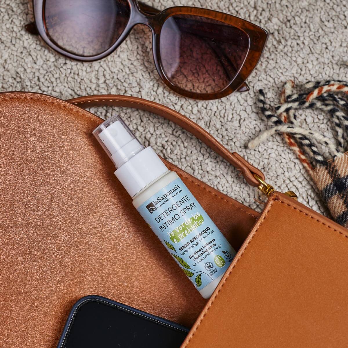 Spray de Higiene Íntima sem enxaguar - Chá Verde Bio & Prebióticos da La Saponaria