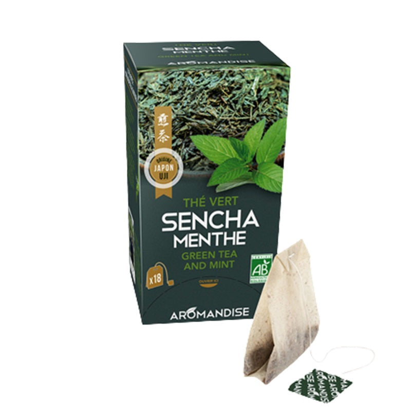 Chá Japonês Biológico em saquetas - Uji Sencha e Menta