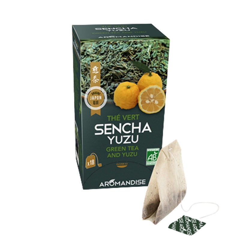 Chá Japonês Biológico em saquetas - Uji Sencha e Yuzu
