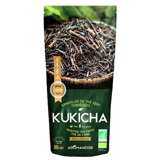 Chá Japonês Biológico - Kukicha ramos chá tostados - Promoção