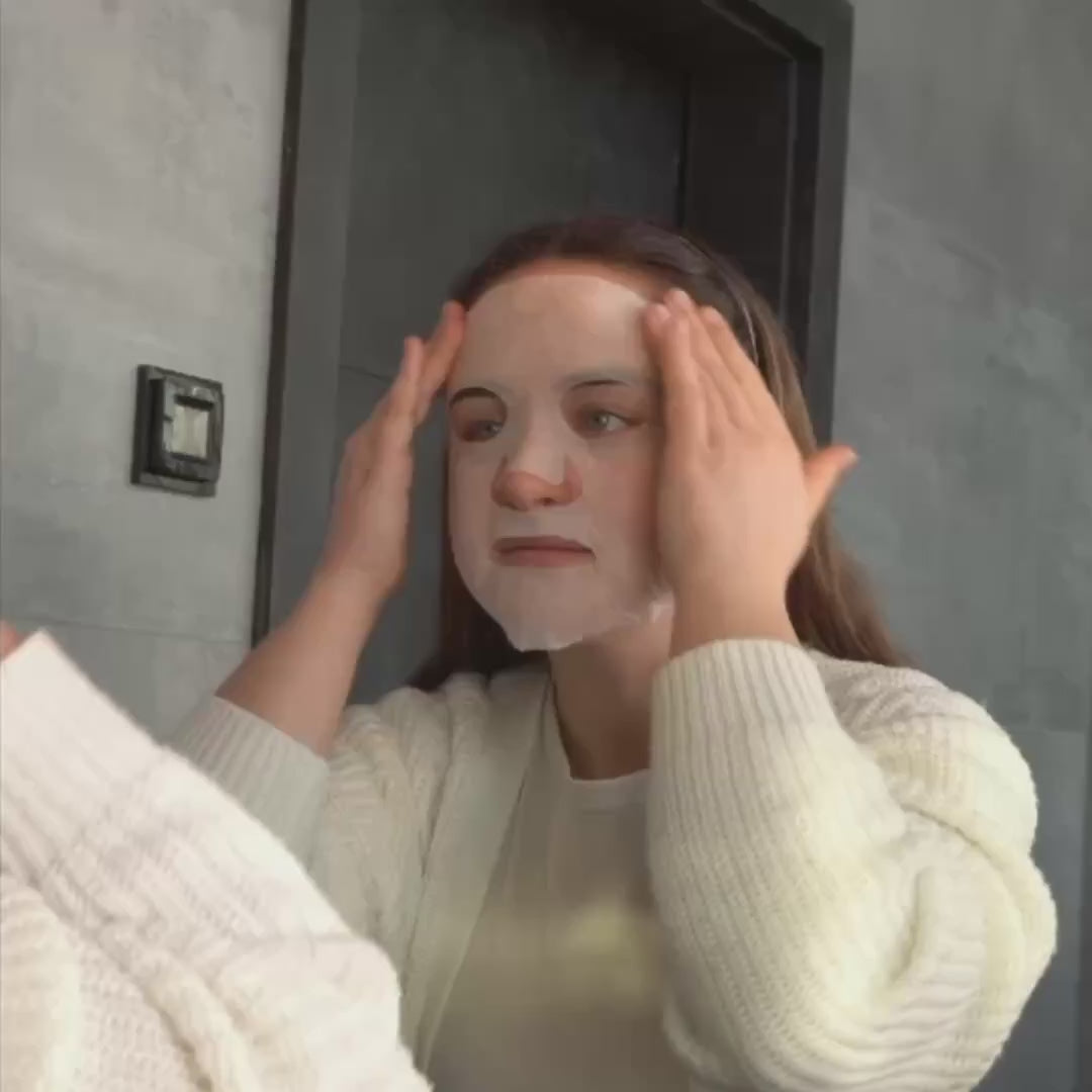 Máscara Facial de Tecido Hidrata & Refresca da Niyok - vídeo aplicação