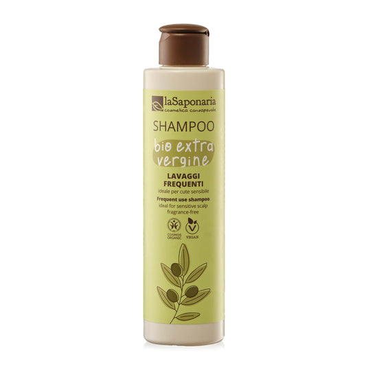 Champô Biológico de azeite, ultradelicado e sem perfume para lavagem frequente da La Saponaria