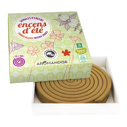 Summer Incense - Spirals (includes metal holder)